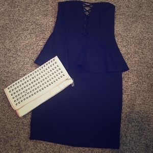 Sexy black cocktail dress